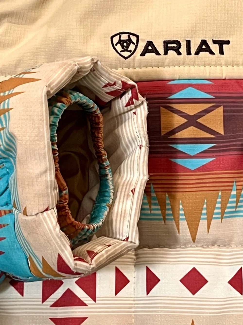 Ariat Girls Crius Insulted Jacket Serrano Southwestern Print L Like-New Aztec